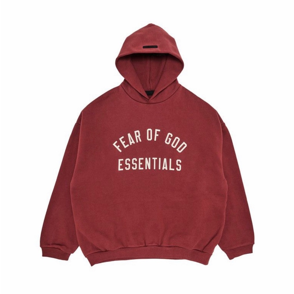Fear of God Essentials Crimson Hoodie